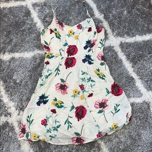 White floral dress